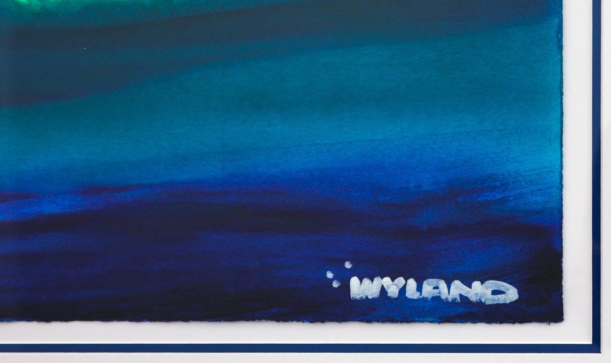 Wyland- Original Watercolor Painting on Deckle Edge Paper "Abstract"