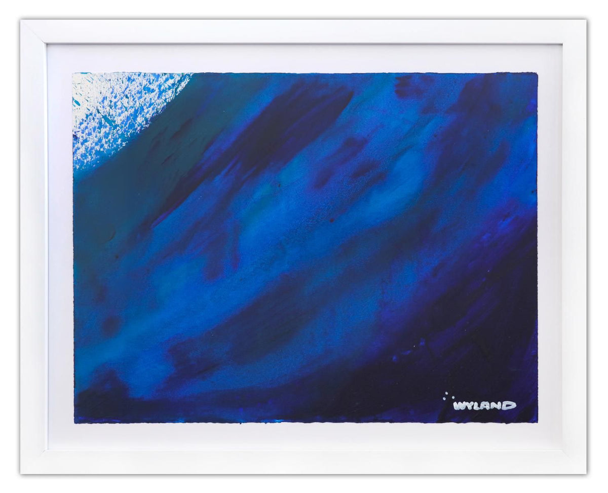 Wyland- Original Watercolor Painting on Deckle Edge Paper "Abstract"