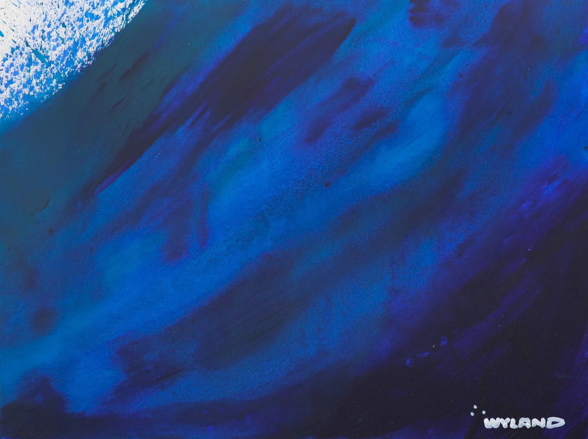 Wyland- Original Watercolor Painting on Deckle Edge Paper "Abstract"