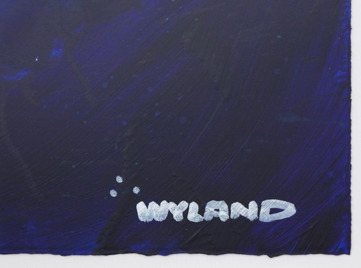 Wyland- Original Watercolor Painting on Deckle Edge Paper "Abstract"