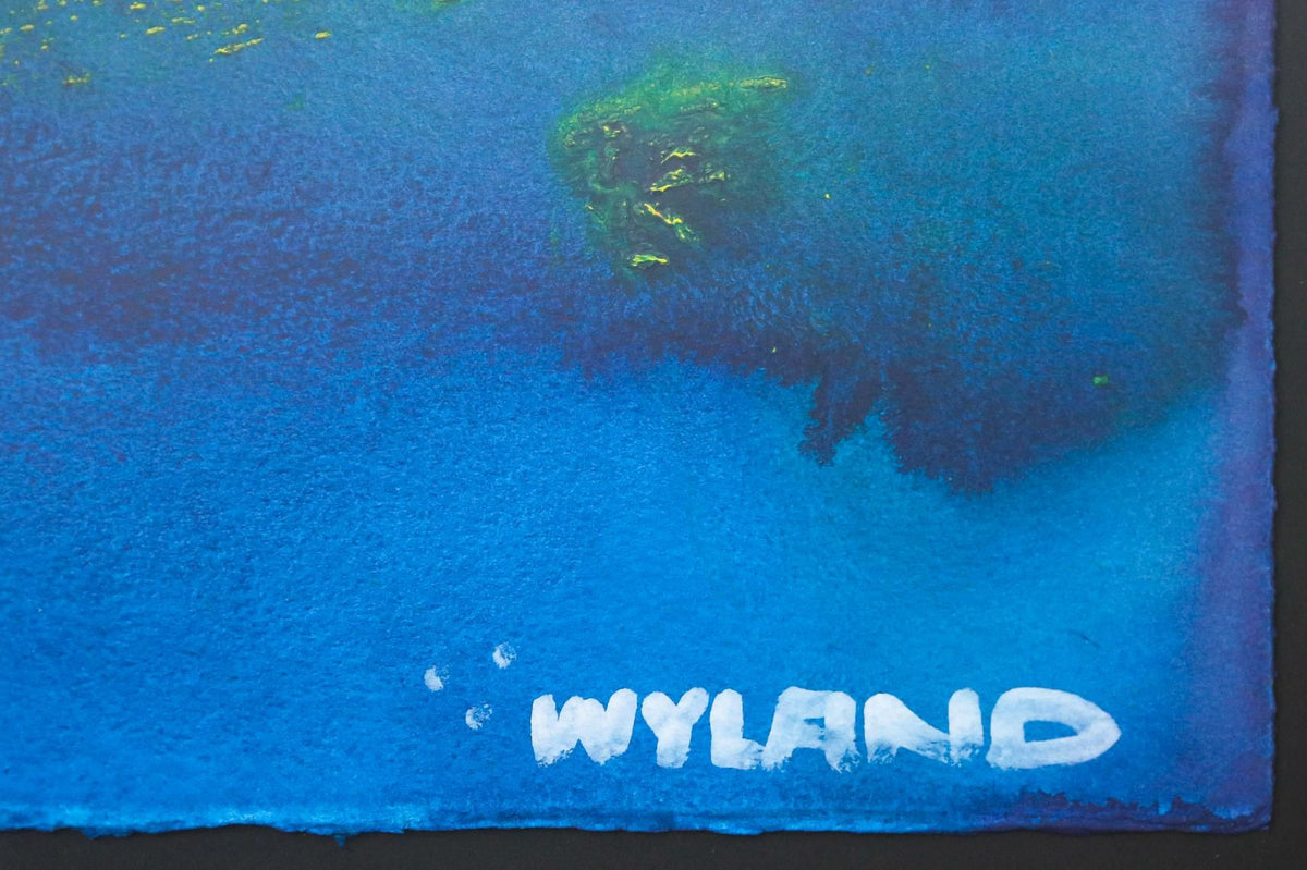 Wyland- Original Watercolor Painting on Deckle Edge Paper "Abstract"