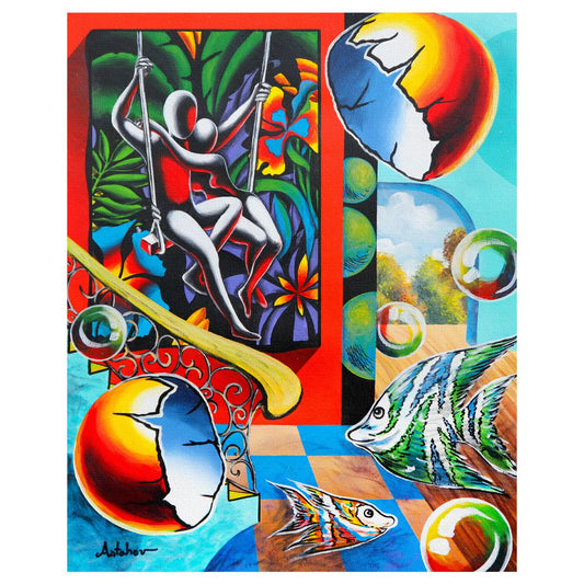 Alexander Astahov- Original Oil on Canvas "Cosmic Carnival"