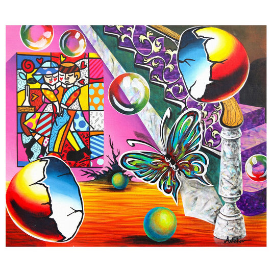 Alexander Astahov- Original Oil on Canvas "Cosmic Reflections"