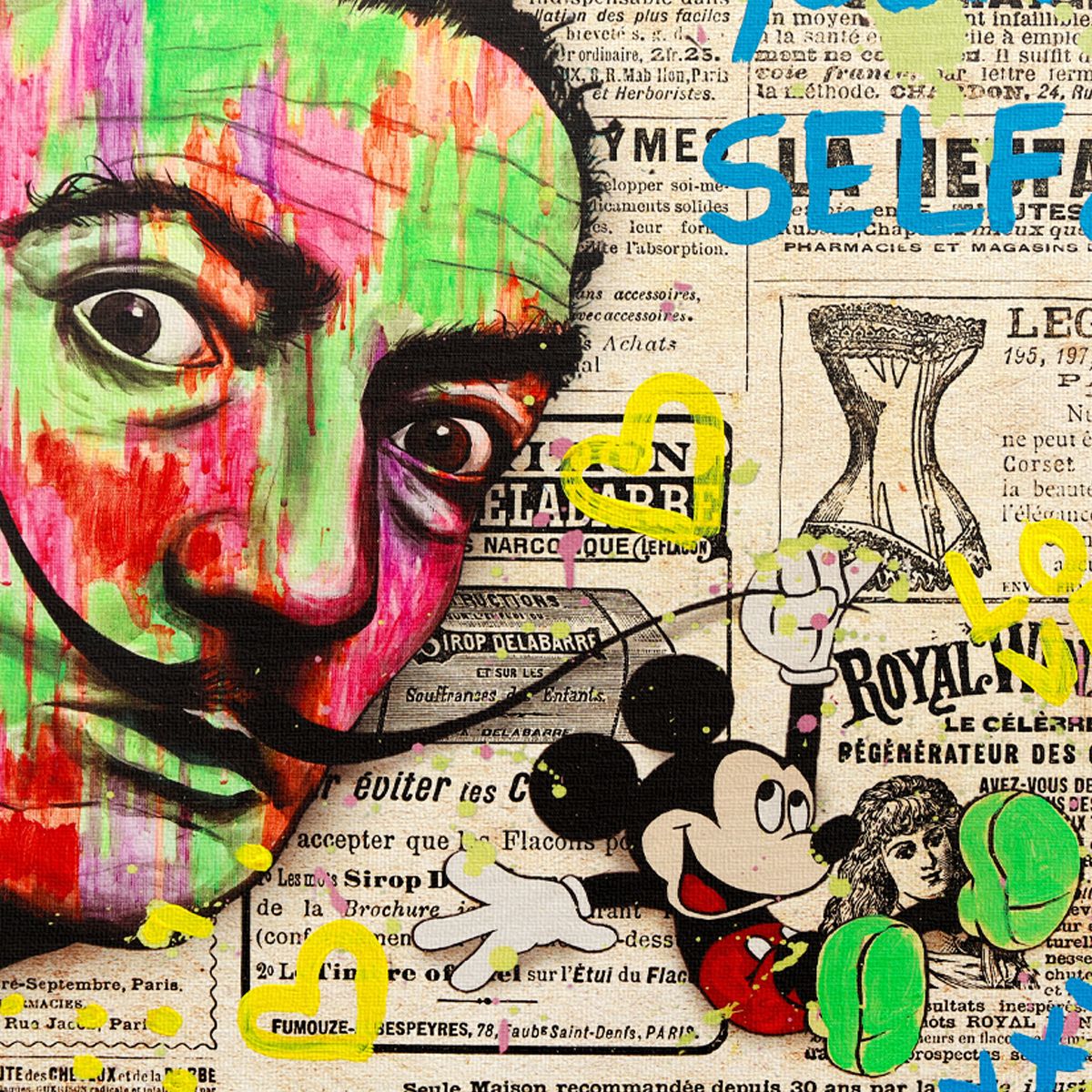 Nastya Rovenskaya- Mixed Media on Canvas "Sermon"