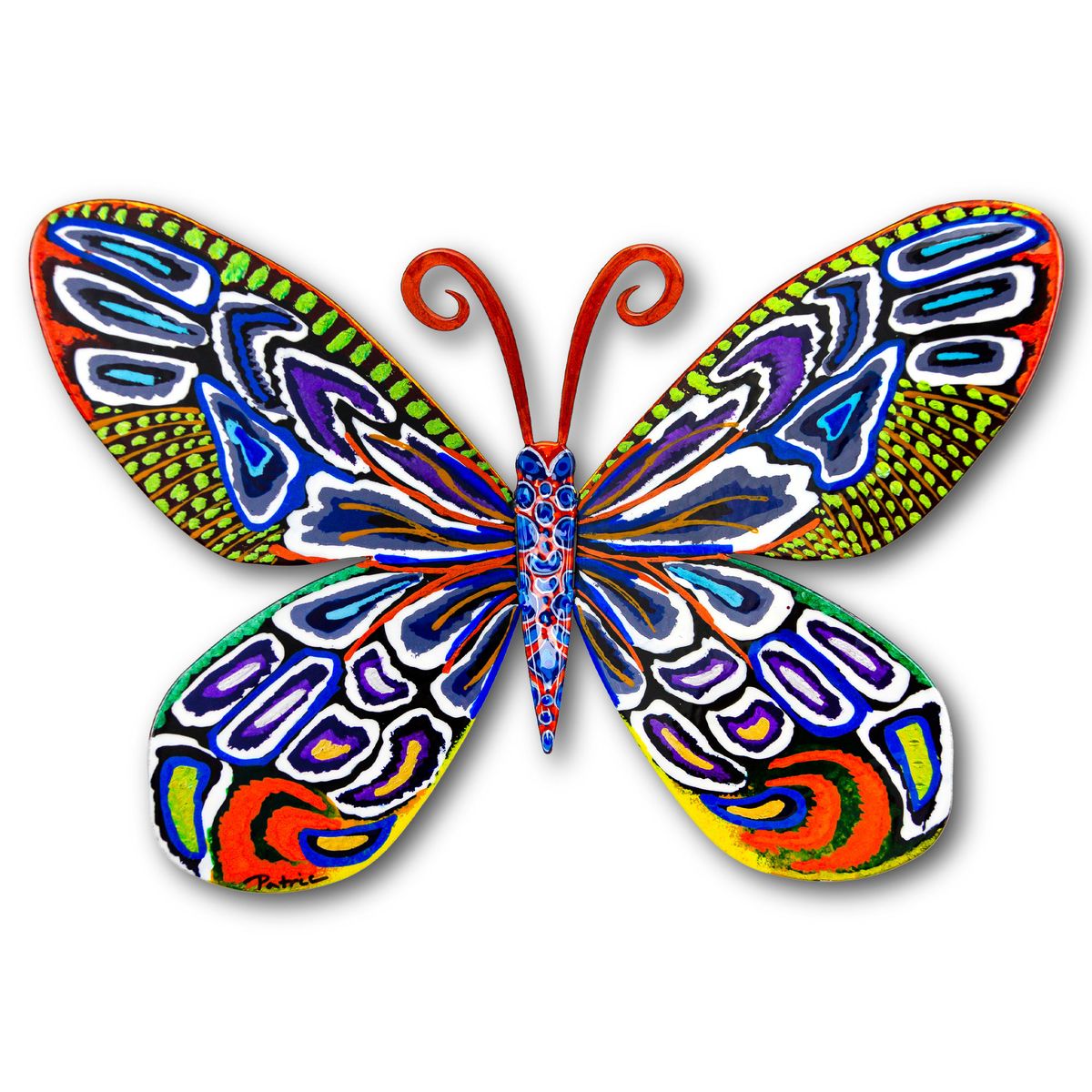 Patricia Govezensky- Original Painting on Cutout Steel "Butterfly"