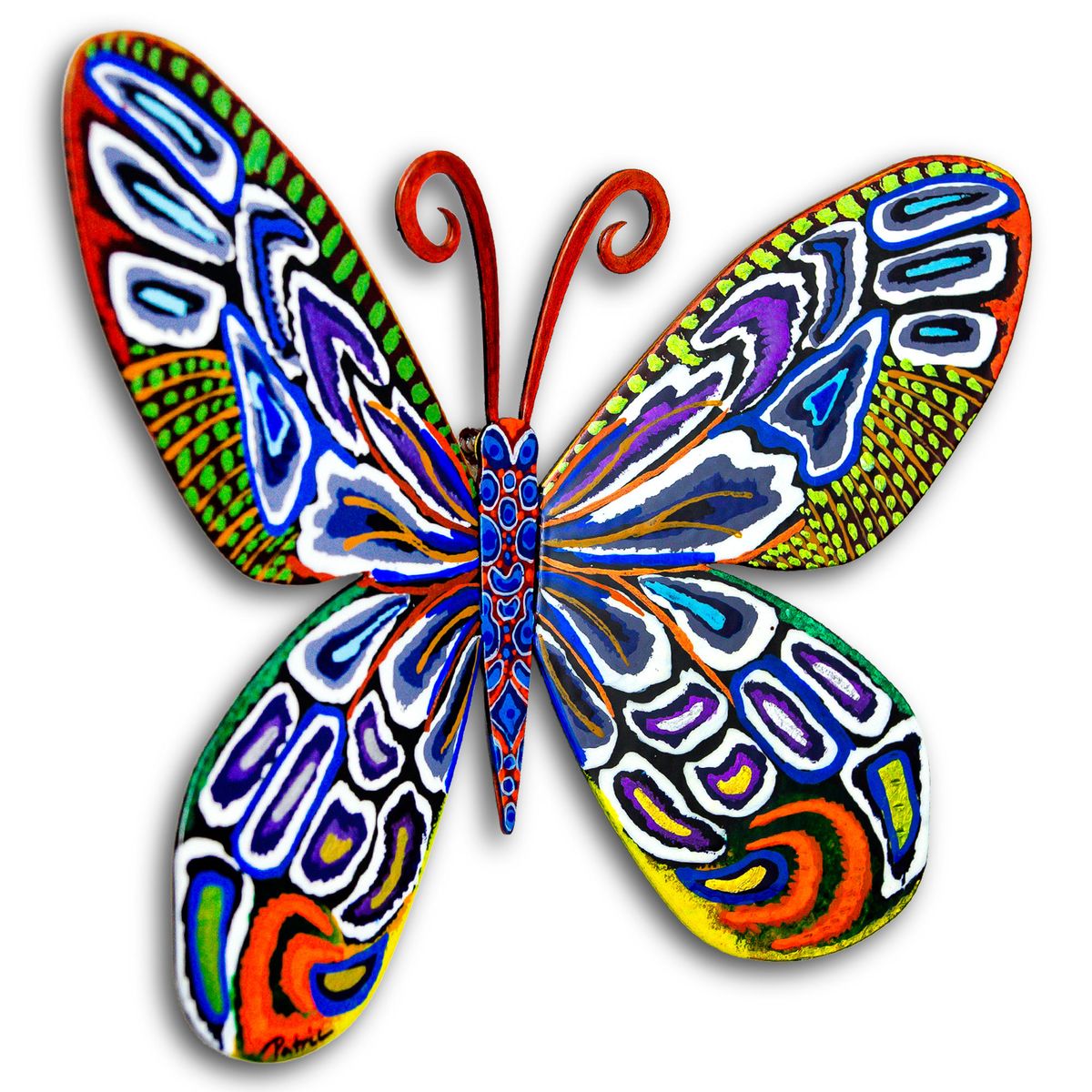 Patricia Govezensky- Original Painting on Cutout Steel "Butterfly"
