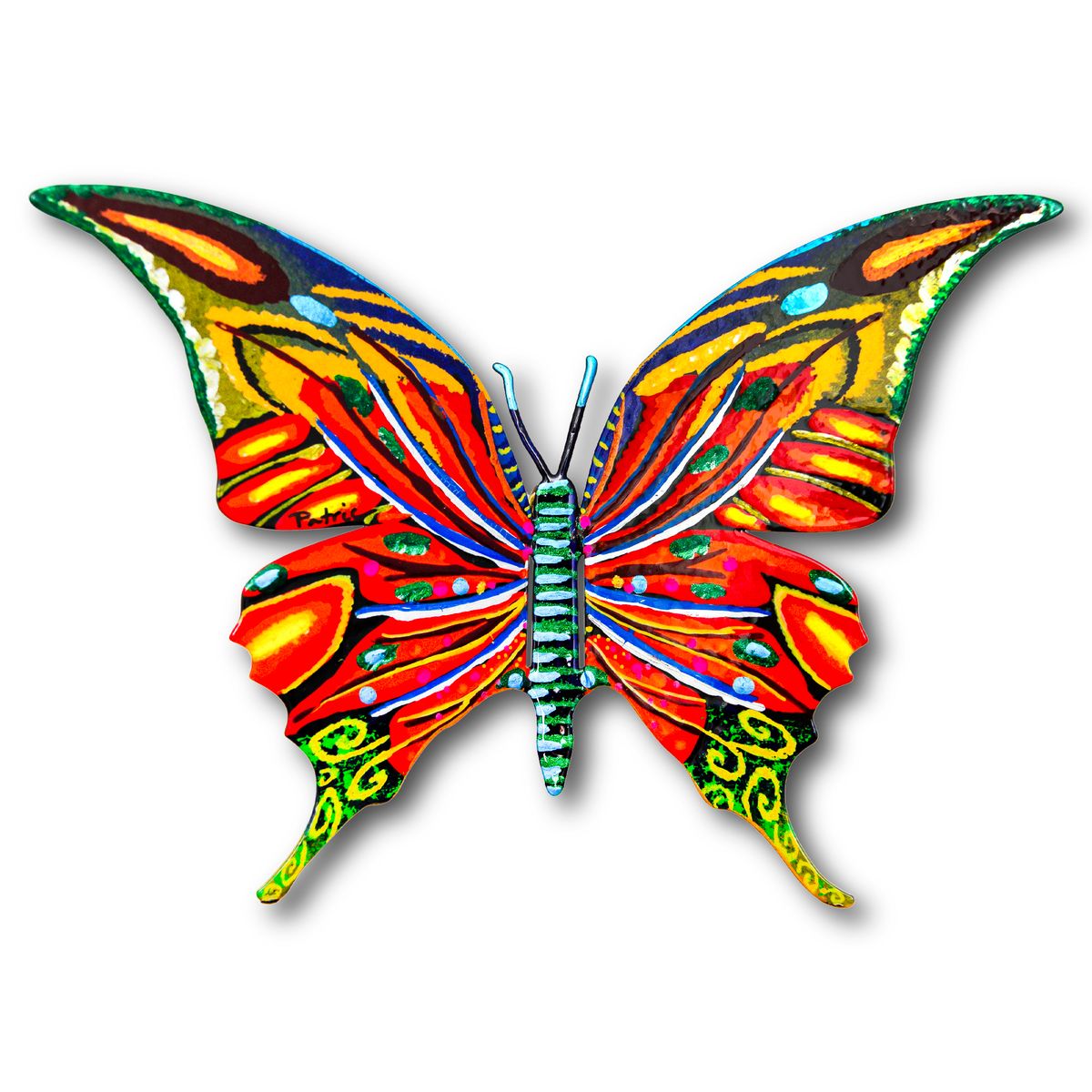 Patricia Govezensky- Original Painting on Cutout Steel "Butterfly"