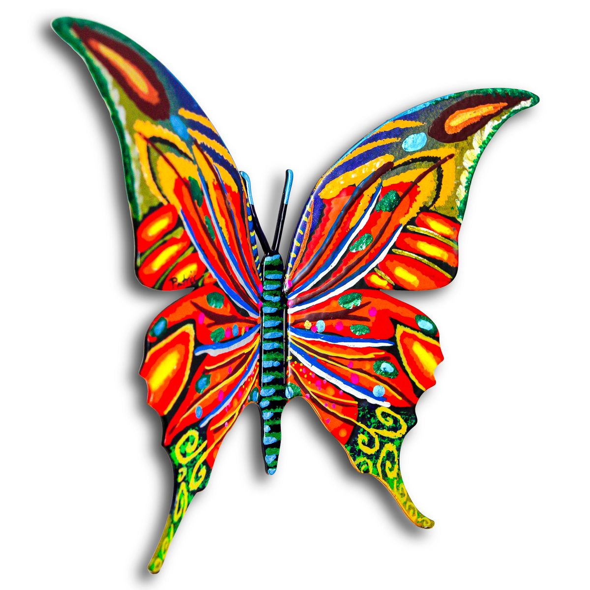 Patricia Govezensky- Original Painting on Cutout Steel "Butterfly"