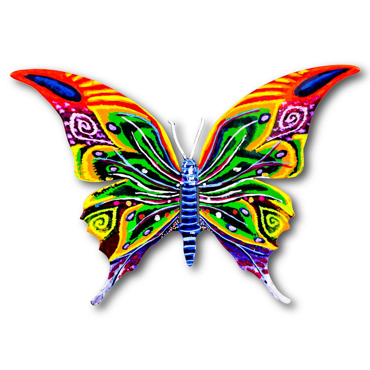 Patricia Govezensky- Original Painting on Cutout Steel "Butterfly"