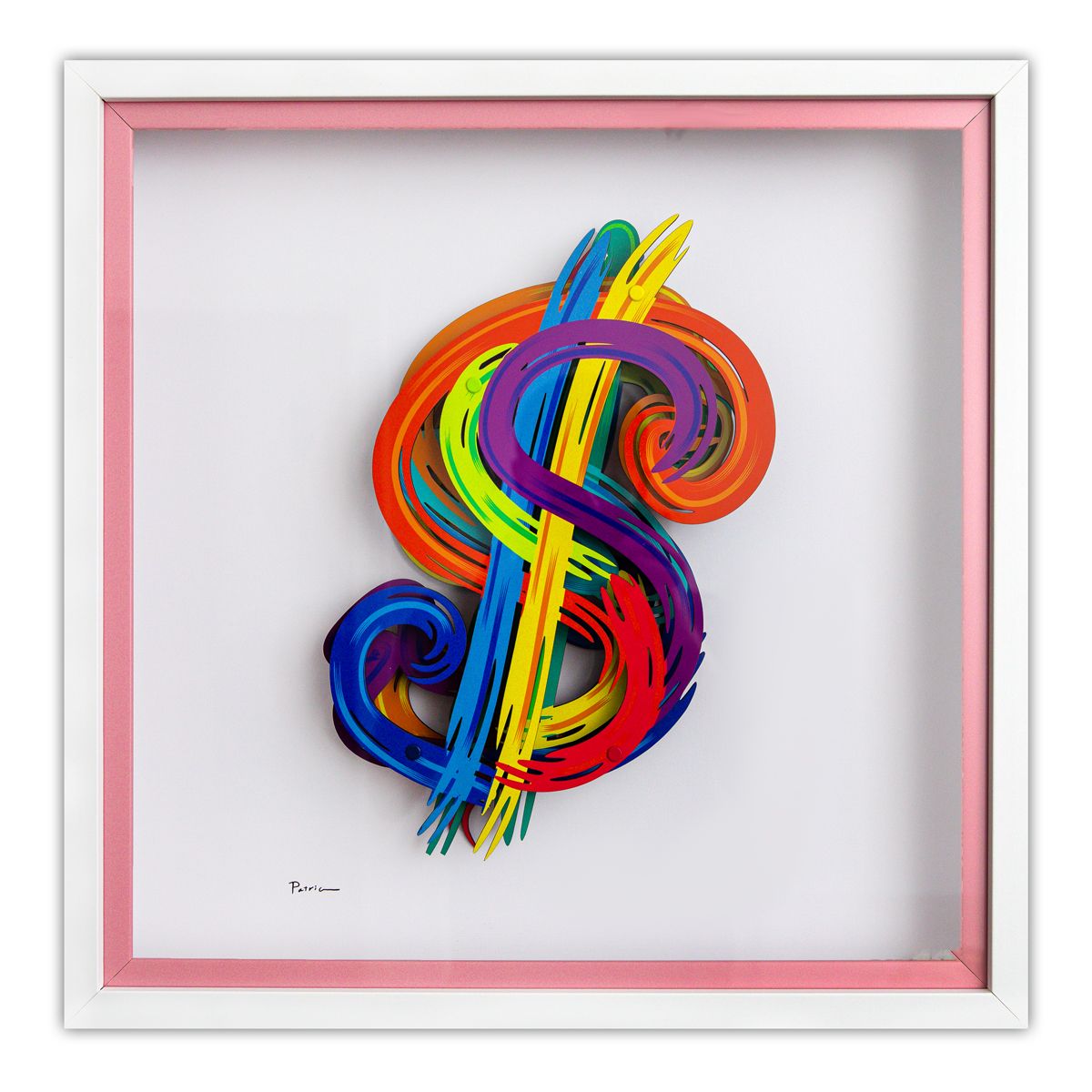 Patricia Govezensky- 3D Multilayered Woodcut "$"