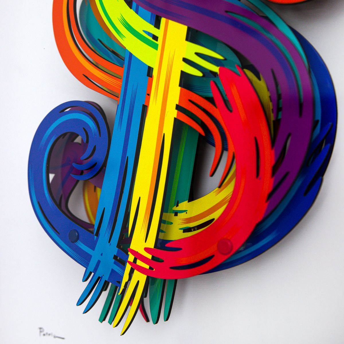 Patricia Govezensky- 3D Multilayered Woodcut "$"