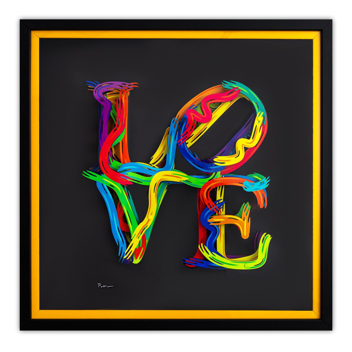Patricia Govezensky- 3D Multilayered Woodcut "Strokes of Love"