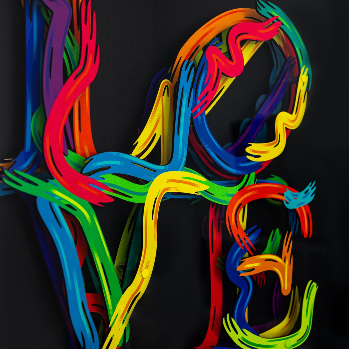 Patricia Govezensky- 3D Multilayered Woodcut "Strokes of Love"
