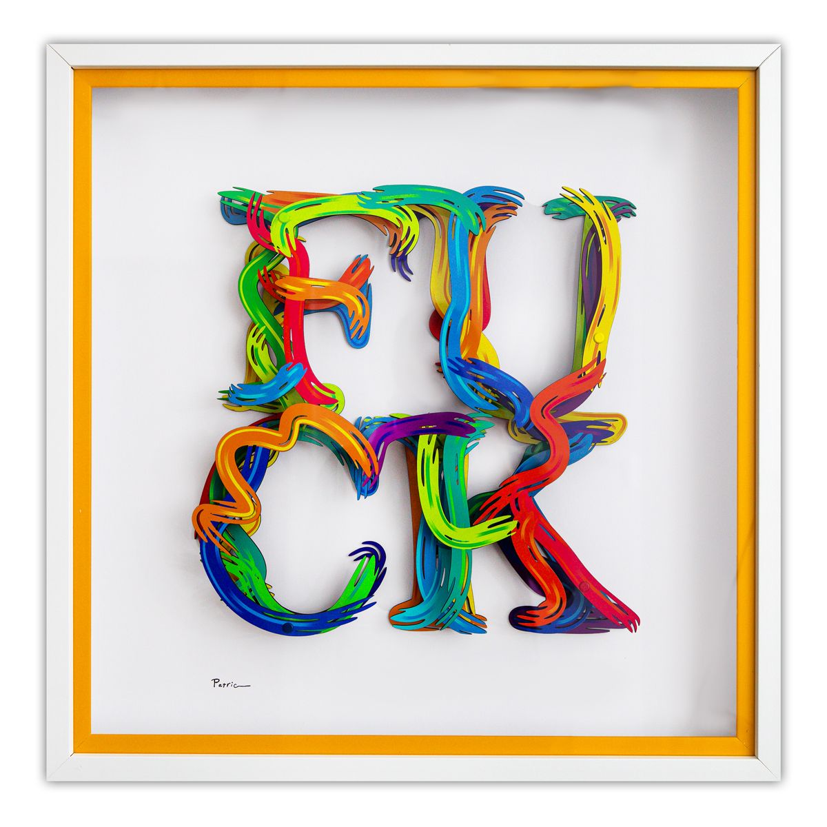 Patricia Govezensky- 3D Multilayered Woodcut "Freedom of Expression"