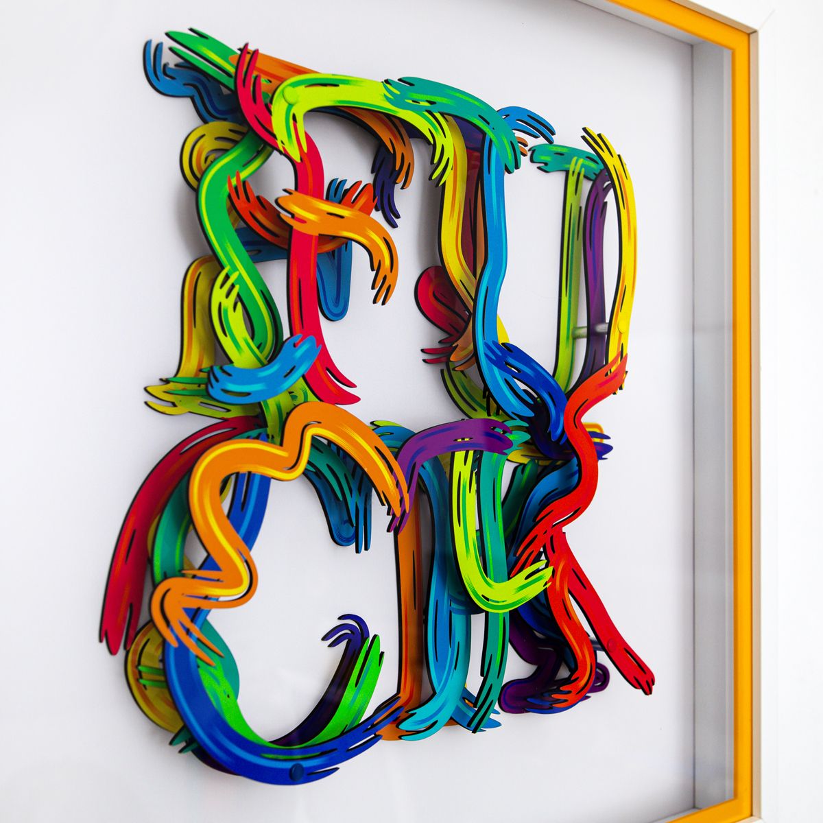 Patricia Govezensky- 3D Multilayered Woodcut "Freedom of Expression"