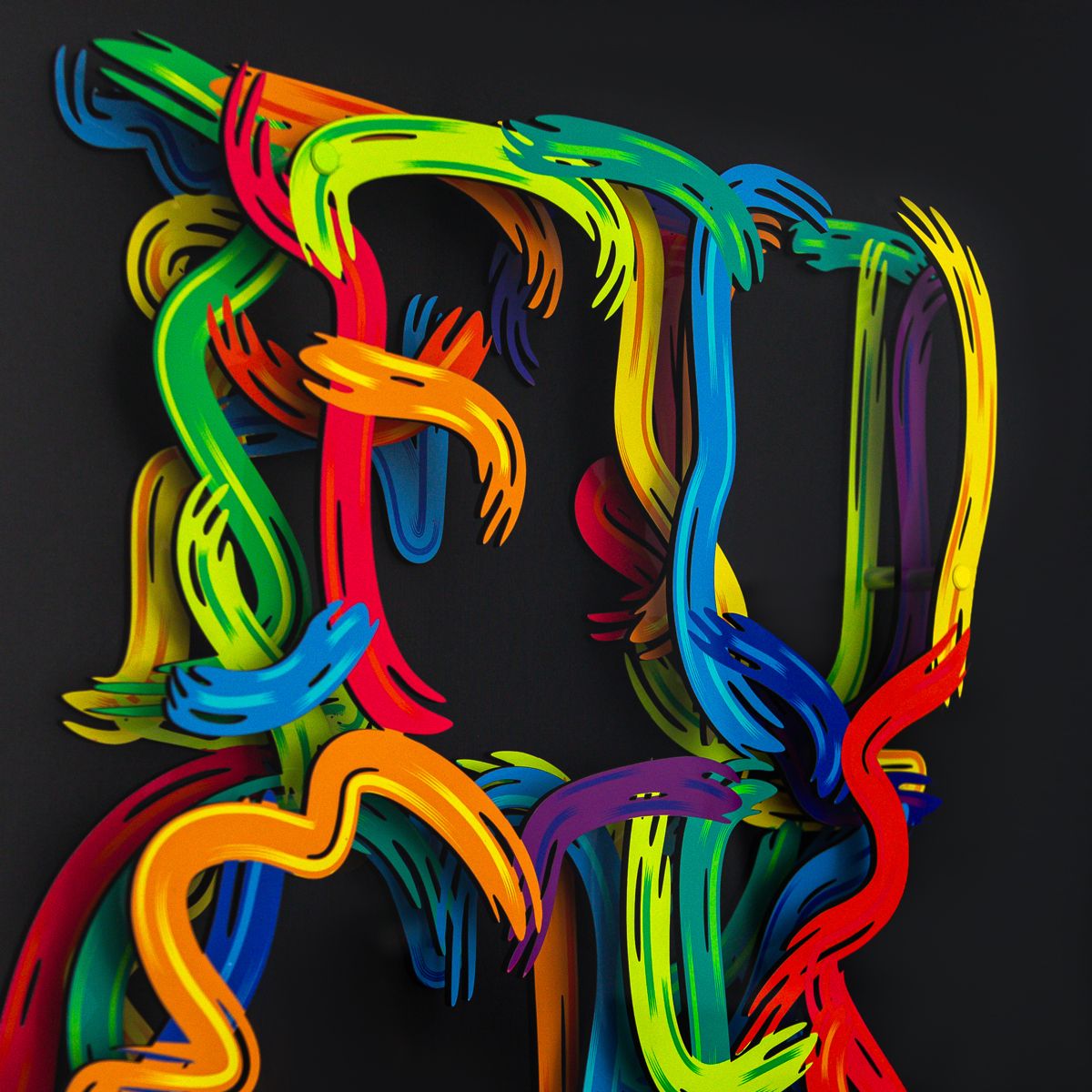Patricia Govezensky- 3D Multilayered Woodcut "Freedom of Expression"