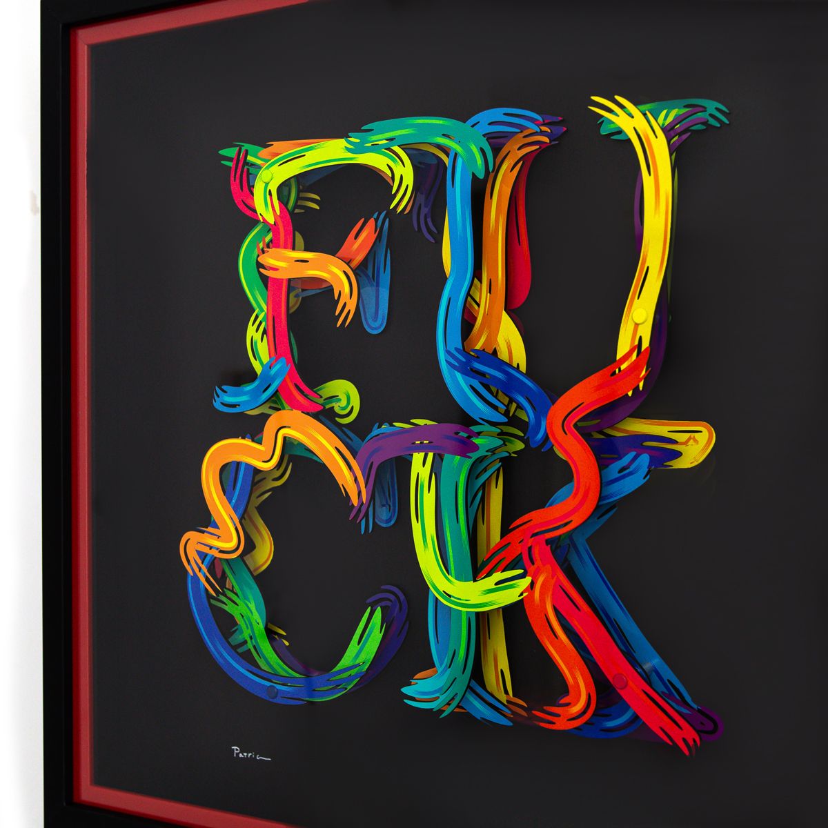 Patricia Govezensky- 3D Multilayered Woodcut "Freedom of Expression"