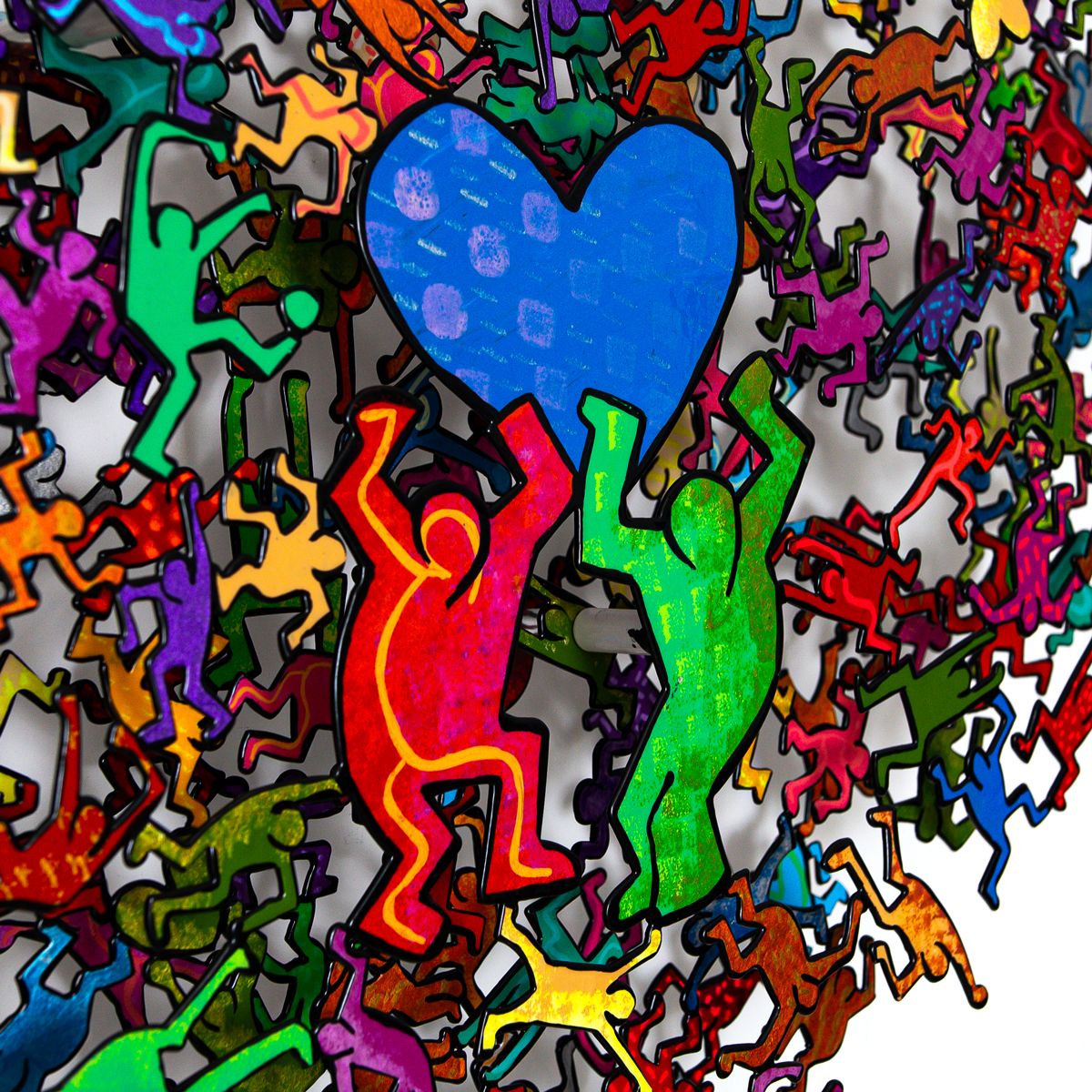 Patricia Govezensky- Original Painting on Cutout Steel "Dancers"
