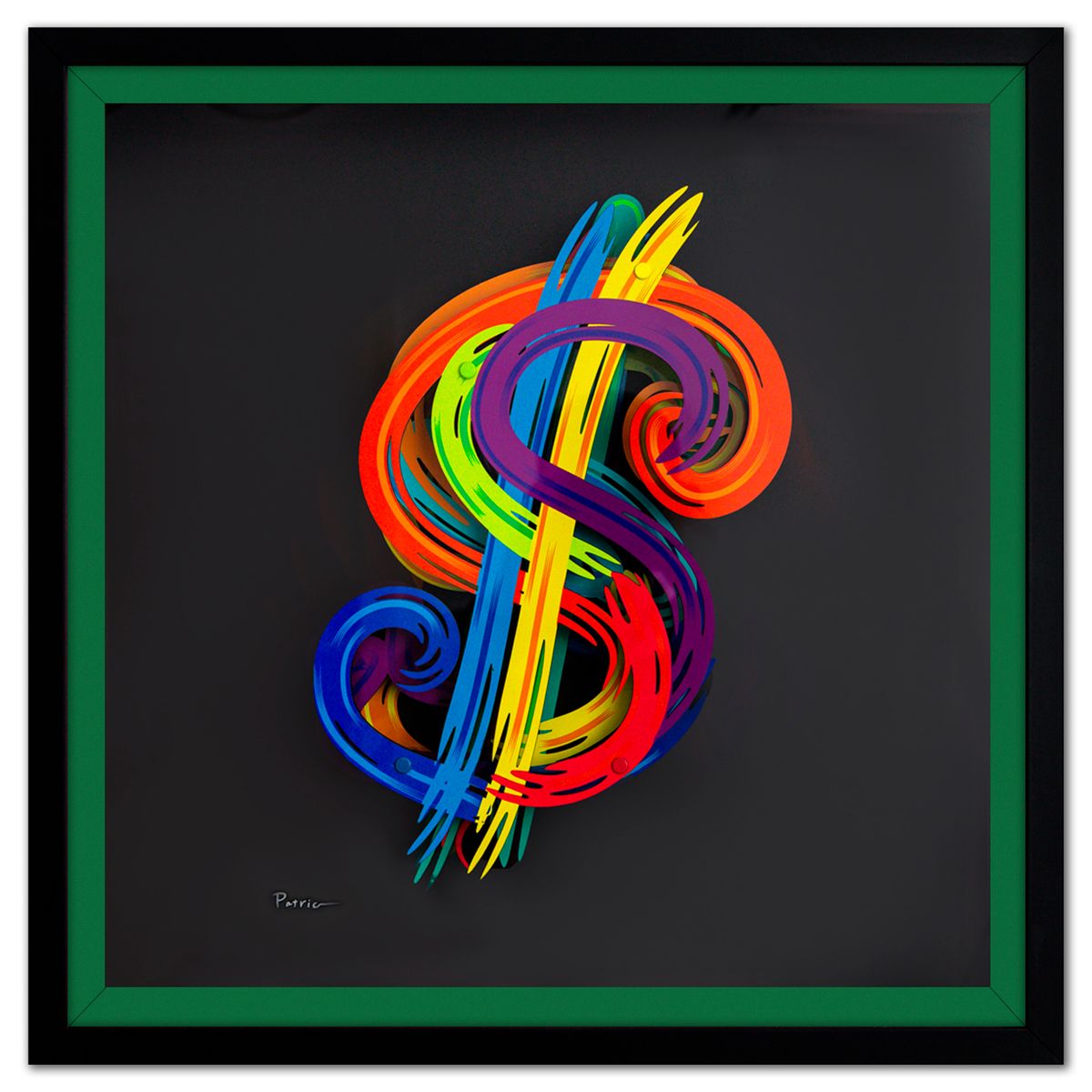 Patricia Govezensky- 3D Multilayered Woodcut "$"