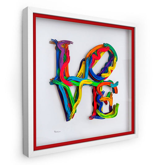 Patricia Govezensky- 3D Multilayered Woodcut "Strokes of Love"
