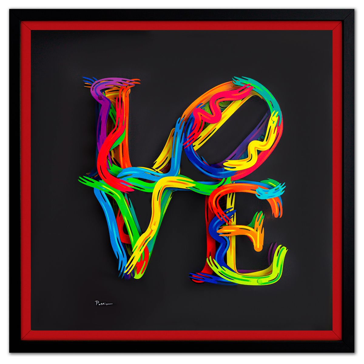 Patricia Govezensky- 3D Multilayered Woodcut "Strokes of Love"