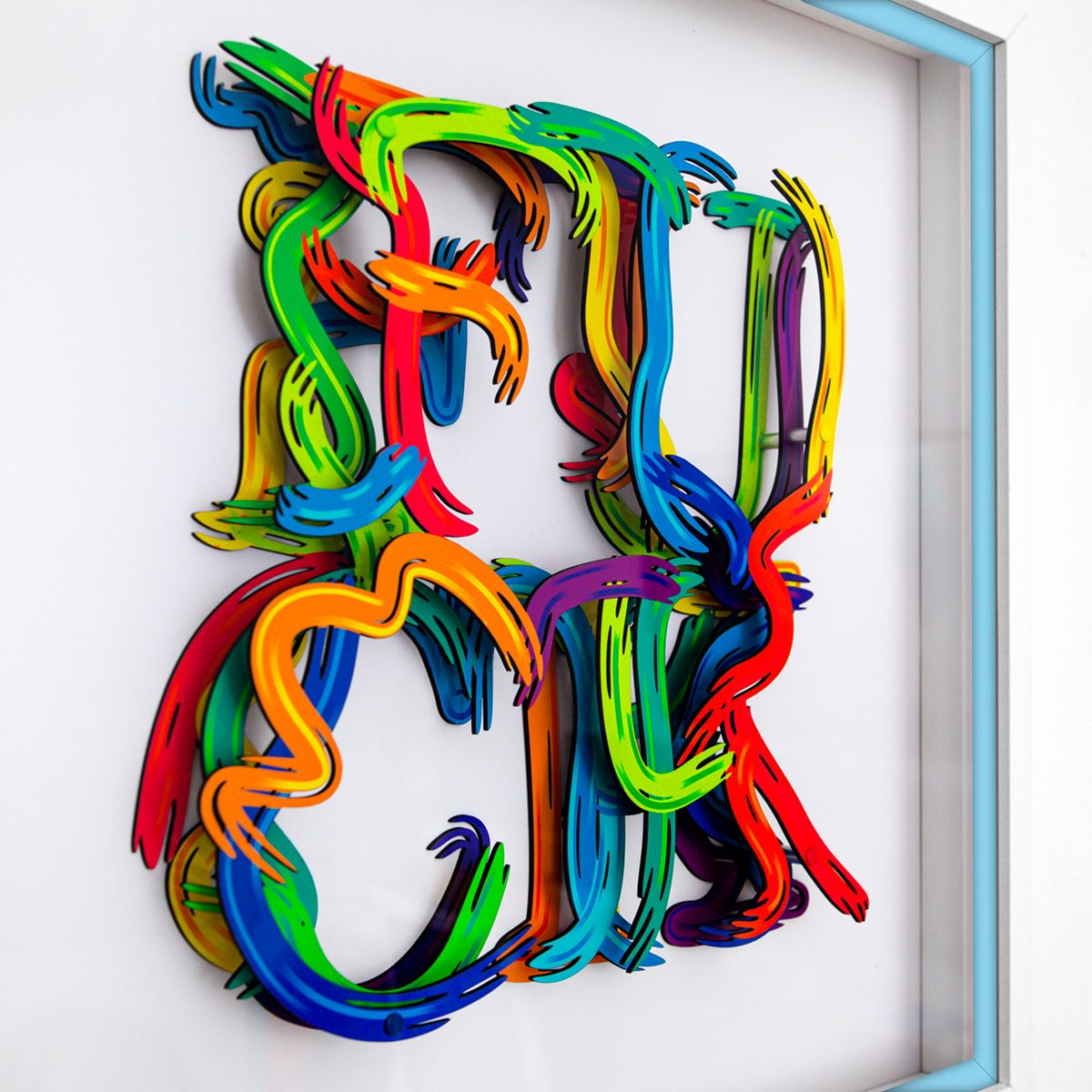 Patricia Govezensky- 3D Multilayered Woodcut "Freedom of Expression"