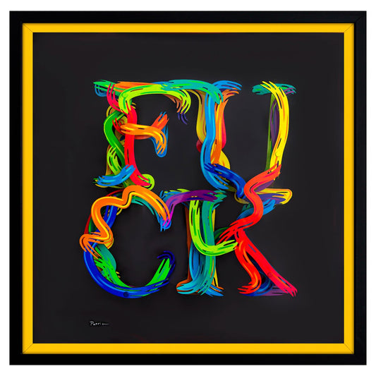 Patricia Govezensky- 3D Multilayered Woodcut "Freedom of Expression"
