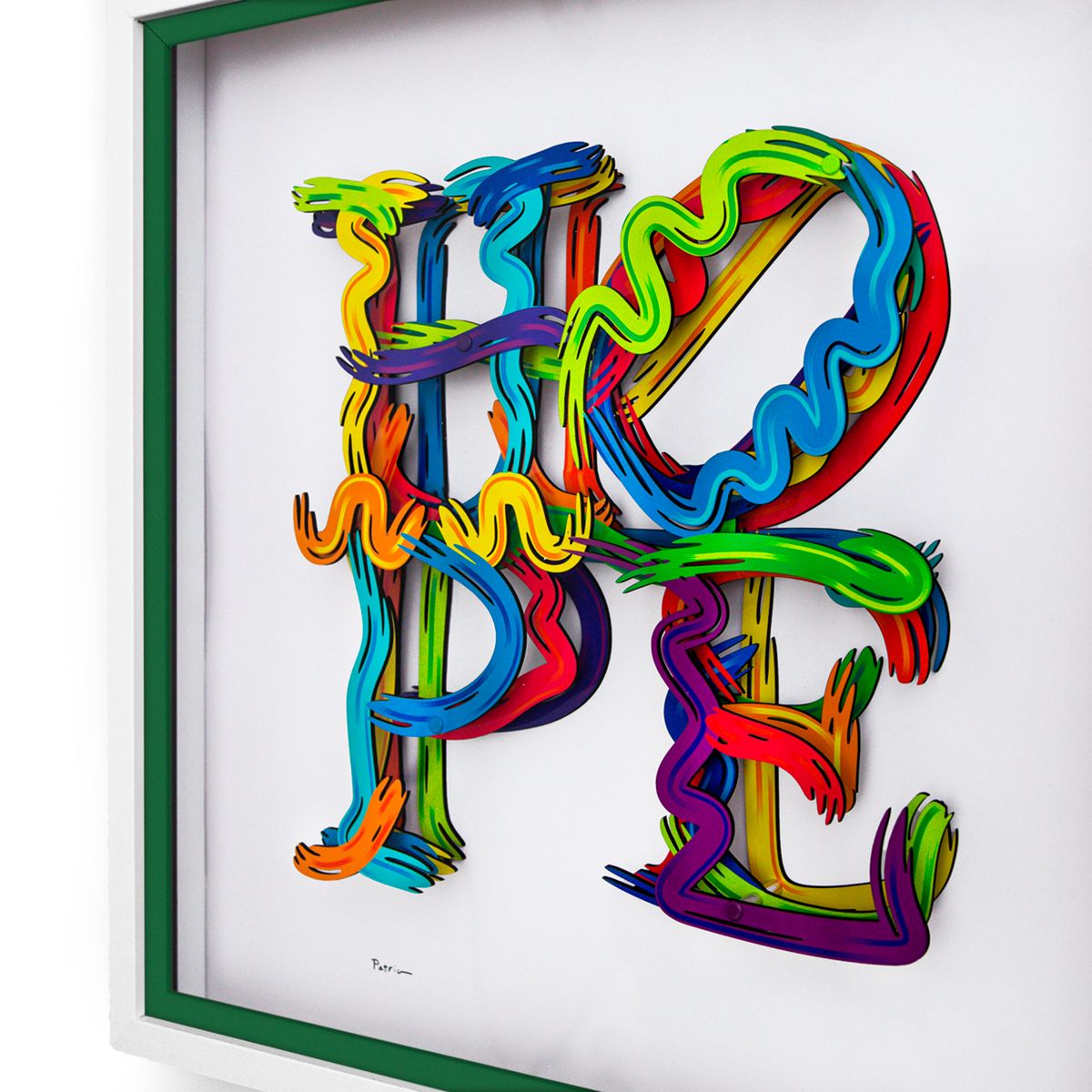 Patricia Govezensky- 3D Multilayered Woodcut "Strokes of Hope"