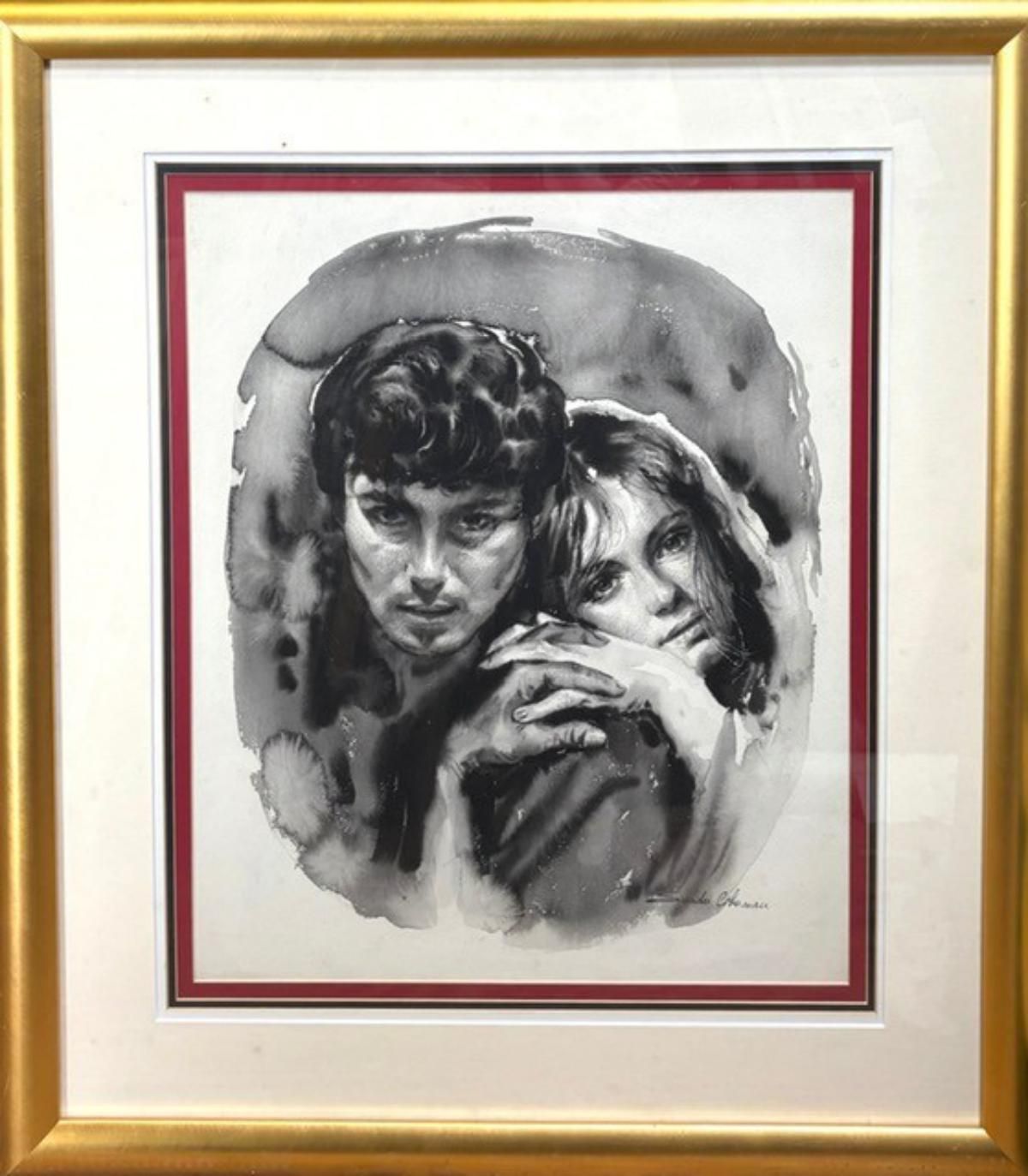 Sandu Liberman- Original watercolor on paper