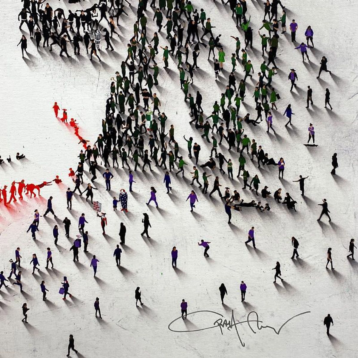 Craig Alan, "Populus: How About A Magic Trick" Framed Limited Edition on Canvas, Numbered and Hand Signed with Letter of Authenticity.