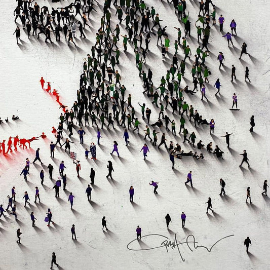 Craig Alan, "Populus: How About A Magic Trick" Framed Limited Edition on Canvas, Numbered and Hand Signed with Letter of Authenticity.