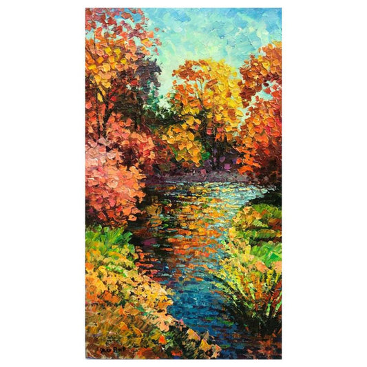 Alexander Antanenka, "Autumn Vernissage" Original Painting on Canvas, Hand Signed with Letter of Authenticity.