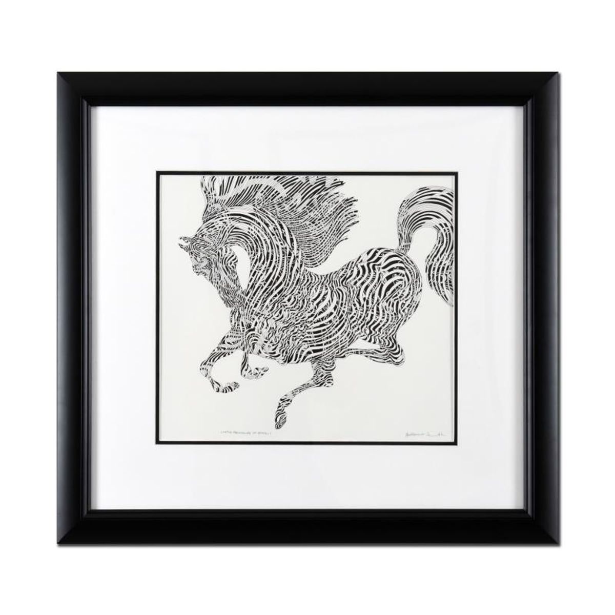 Guillaume Azoulay, "Sketch Preliminaire" Framed Original Drawing, Hand Signed with Letter of Authenticity.