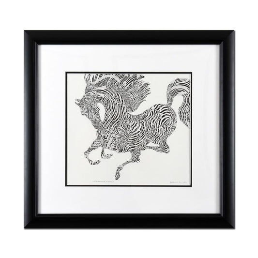 Guillaume Azoulay, "Sketch Preliminaire" Framed Original Drawing, Hand Signed with Letter of Authenticity.