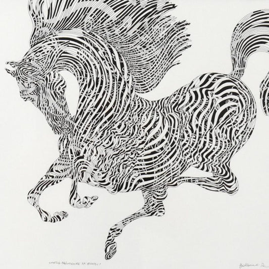 Guillaume Azoulay, "Sketch Preliminaire" Framed Original Drawing, Hand Signed with Letter of Authenticity.