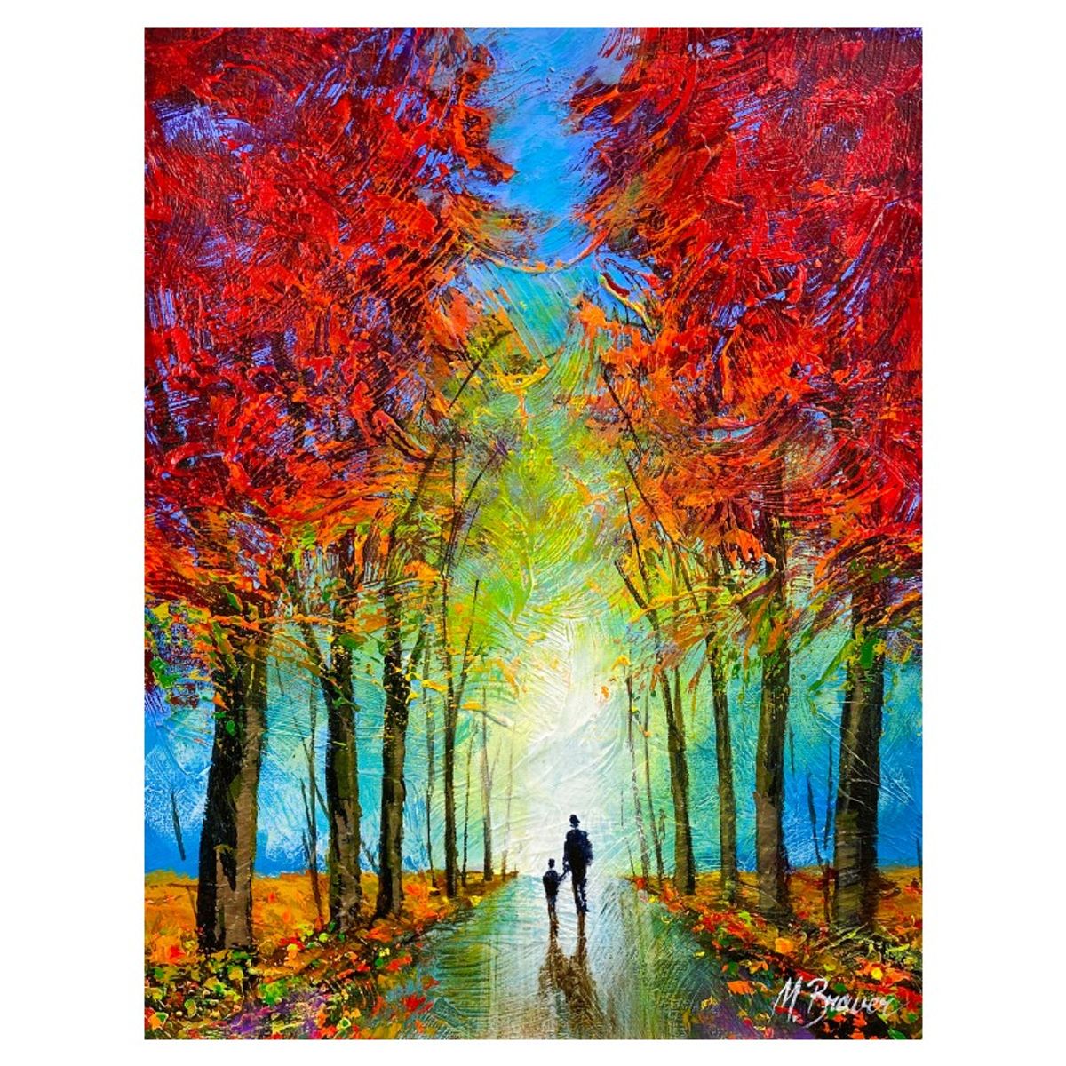 Mark Braver, Original Acrylic Painting on Canvas, Hand Signed with Letter of Authenticity.