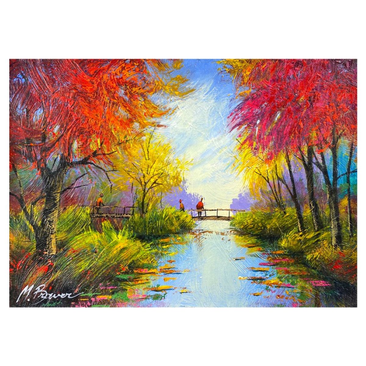 Mark Braver, Original Acrylic Painting on Canvas, Hand Signed with Letter of Authenticity.