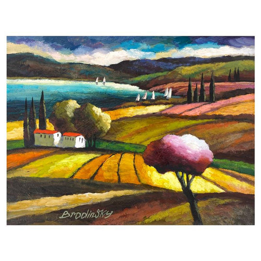 Slava Brodinsky, Original Oil Painting on Canvas, Hand Signed with Letter of Authenticity.