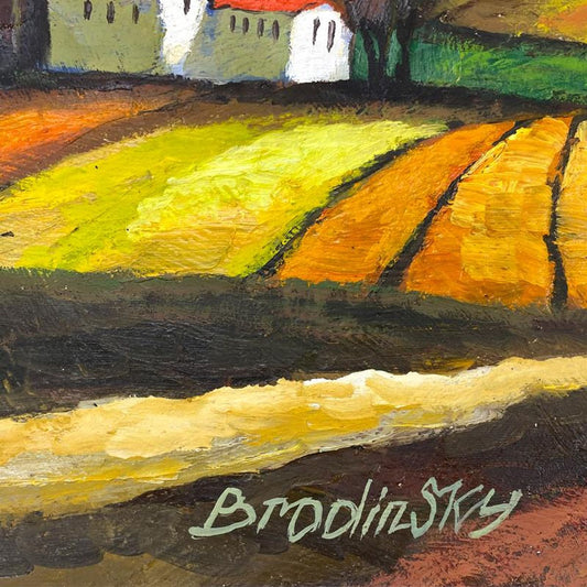 Slava Brodinsky, Original Oil Painting on Canvas, Hand Signed with Letter of Authenticity.