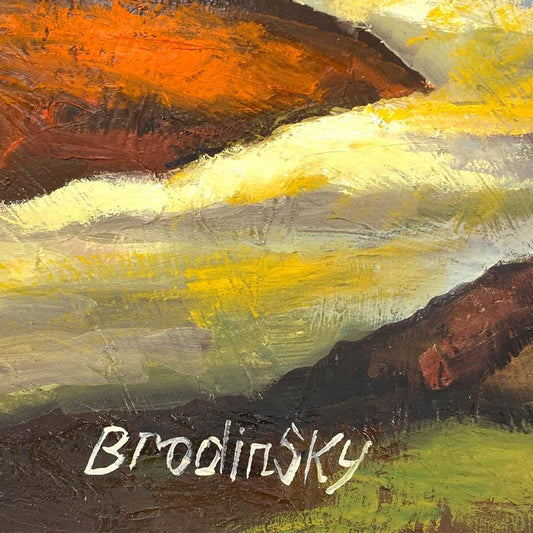 Slava Brodinsky, Original Oil Painting on Canvas, Hand Signed with Letter of Authenticity.