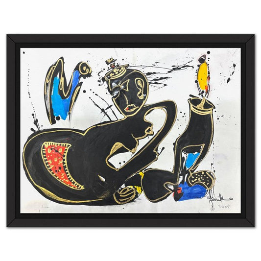 Jenik Cook, Framed Hand Signed Original Painting with Letter of Authenticity.