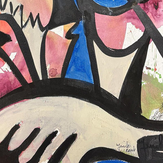 Jenik Cook, Framed Hand Signed Original Painting with Letter of Authenticity.