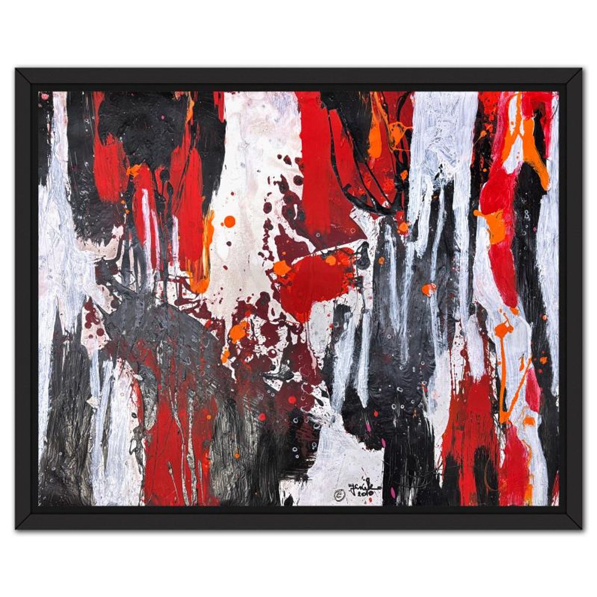 Jenik Cook, Framed Hand Signed Original Painting with Letter of Authenticity.