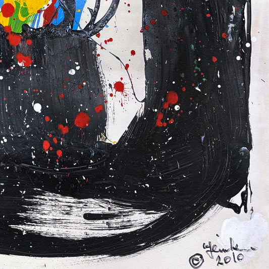 Jenik Cook, Framed Hand Signed Original Painting with Letter of Authenticity.