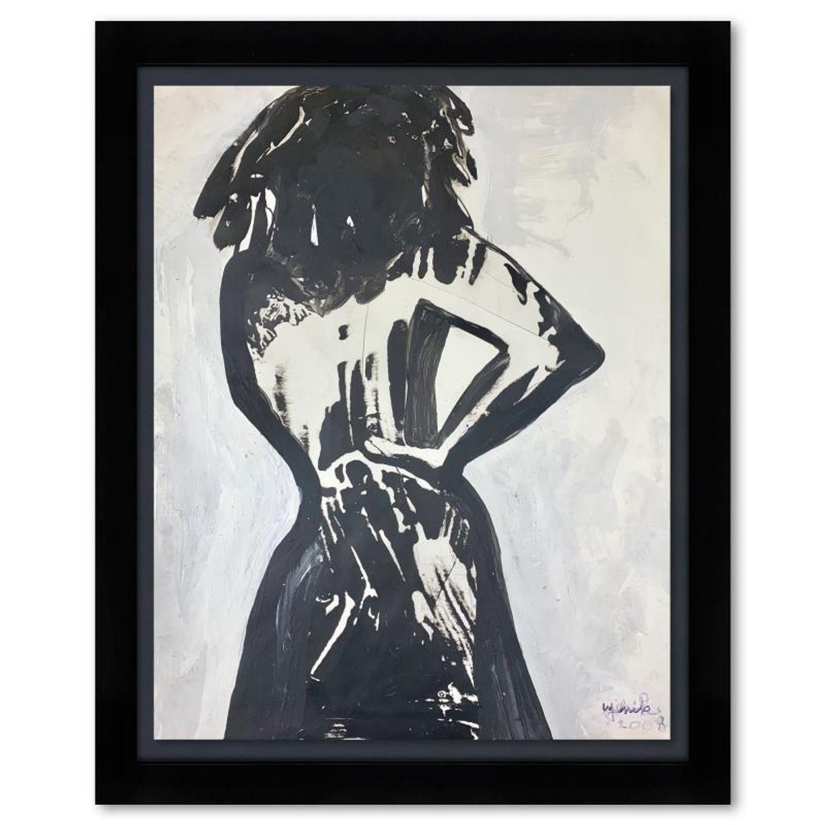 Jenik Cook, Framed Original Acrylic Painting, Hand Signed, Letter of Authenticity.