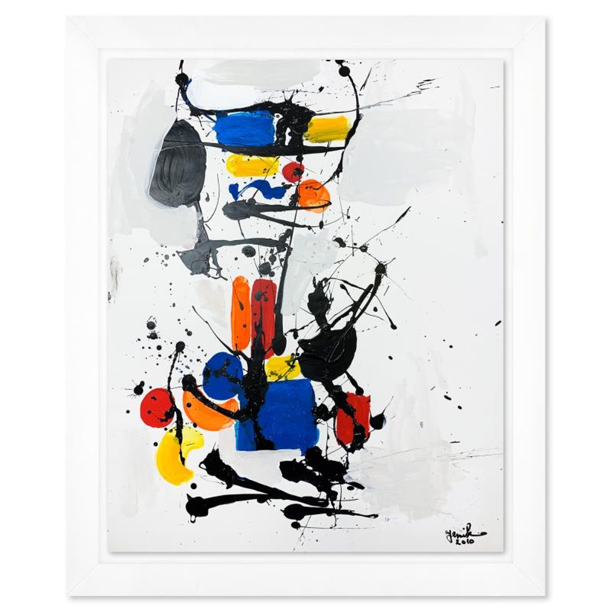 Jenik Cook, Framed Hand Signed Original Painting with Letter of Authenticity.