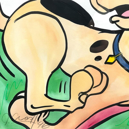 Crash, Framed Original Painting (37" x 49"), Dated 1996 and Hand Signed with Letter of Authenticity.