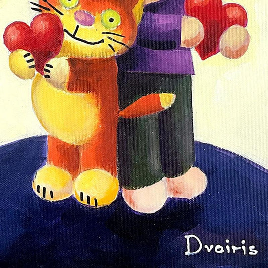 Yulia Dvoiris, Original Painting on Canvas, Hand Signed with Letter of Authenticity.