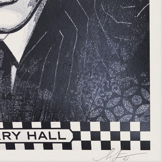 Shepard Fairey, "Terry Hall Tribute" Limited Edition Screen Print, Numbered 273/325 and Hand Signed with Letter of Authenticity.