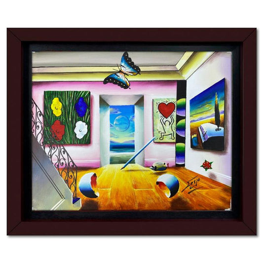 Ferjo, Framed Original Oil Painting on Canvas, Hand Signed with Letter of Authenticity